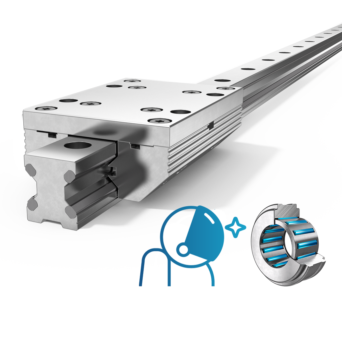 Linearführung Profilschiene mit Laufwagen Typ FDI